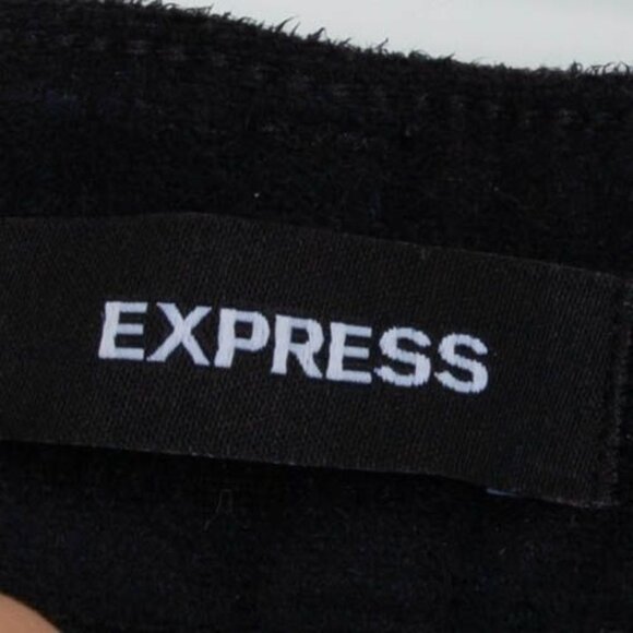 Express Womens Faux Leather Super High Rise Straight Leg Pants Size 10R Edgy Y2K - Picture 4 of 8